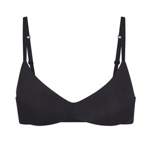 Skims Wireless Form Push Up Plunge Bra in Onyx‎ Size 32D